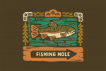 Boho Colorblock - Trout Fishing