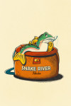 Snake River, Idaho - Vintage Mascot - Trout Fishing