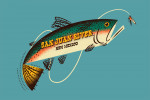 San Juan River, New Mexico - Midcentury - Trout Fishing