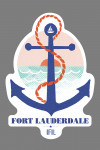 Fort Lauderdale, Florida - Dockside Series - Anchor - Contour