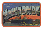 Manitowoc, Wisconsin - Large Letter Scenes - Contour