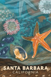 Santa Barbara, California - Painterly - Tiny World Huge Wonders - Starfish & Shells