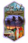 Santa Barbara, California - Montage - Camper Van - Contour