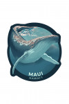 Maui, Hawai'i - Lithograph - Humpback Whale - Contour