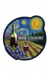 California - Starry Night - Wine Country - Contour
