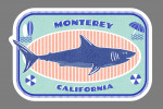 Monterey, California - Dockside Series - Shark - Contour