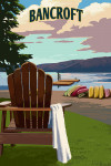 Bancroft, Ontario - Painterly - Chairs & Lake