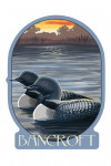 Bancroft, Ontario - Loons & Lake at Sunset - Contour