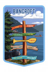Bancroft, Ontario - Signpost - Lake & Bear - Contour