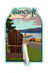Bancroft, Ontario - Painterly - Chairs & Lake - Contour