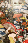 Seattle, Washington - Woodland Mushrooms