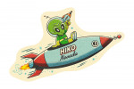 Hiko, Nevada - Vintage Mascot - Alien - Contour