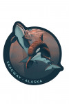Skwagway, Alaska - - Lithograph - Wildlife Lithograph Series - Orca - Contour
