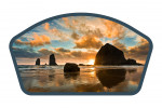 Cannon Beach, Oregon - Photography - Haystack Rock at Sunset - Contour
