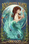 Rockaway Beach, Oregon - Blue Mermaid