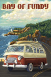 Hopewell Cape, New Brunswick - Painterly - Camper Van - Coast - Bay of Fundy