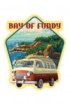 Hopewell Cape, New Brunswick - Painterly - Camper Van - Coast - Bay of Fundy - Contour