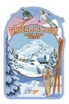 Mt. Hood, Oregon - Timberline Lodge - Winter Views - Contour