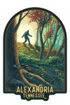 Alexandria, Tennessee - Wanderer - Bigfoot in Forest - Contour
