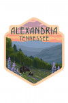 Alexandria, Tennessee - Painterly - Lake & Bear Family - Contour
