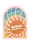 Ruidoso, New Mexico - Chalk Art - Sunburst - Contour