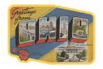 Greetings from Ohio (State Capital/Flower) - Contour