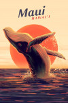 Maui, Hawai'i - Humpback Whale at Sunset
