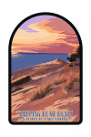 Sleeping Bear Dunes National Lakeshore, Michigan - Dunes Sunset and Bear - Contour
