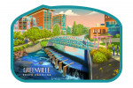 Greenville, South Carolina - Lithograph - Contour