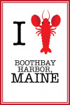 Boothbay Harbor, Maine - Vector - I Lobster Maine