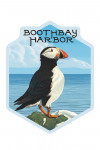 Boothbay Harbor, Maine - Puffin on Rock - Contour