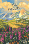 Vail, Colorado - Oil Painting - Rocky Mountains and Spring Flowers
