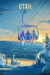 Utah - Lithograph - Chairlift