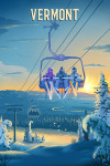 Vermont - Lithograph - Chairlift