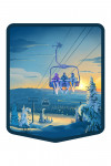 Lithograph - Chairlift - Contour