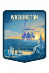 Washington - Lithograph - Chairlift - Contour