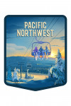 Pacific Northwest - Lithograph - Chairlift - Contour