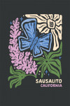 Sausalito, California - Boho Colorblock - Mission Blue