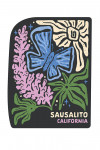 Sausalito, California - Boho Colorblock - Mission Blue - Contour