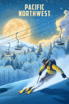 Pacific Northwest - Lithograph - Night Ski