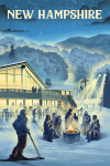 New Hampshire - Lithograph - Snow Lodge
