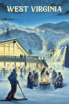 West Virginia - Lithograph - Snow Lodge