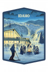 Idaho - Lithograph - Snow Lodge - Contour