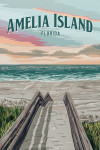 Amelia Island, Florida - Painterly - Boardwalk