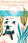 Amelia Island, Florida - Courageous Explorer Collection - Respect the Locals - Turtle