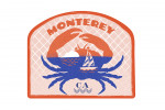 Monterey, California - Dockside Series - Crab - Contour