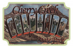 Cherry Creek State Park, Colorado - Large Letter Scenes - Contour