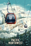 Pacific Northwest - Lithograph - Gondola - Orange