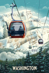 Washington - Lithograph - Gondola - Orange