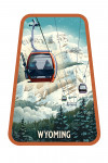 Wyoming - Lithograph - Gondola - Orange - Contour